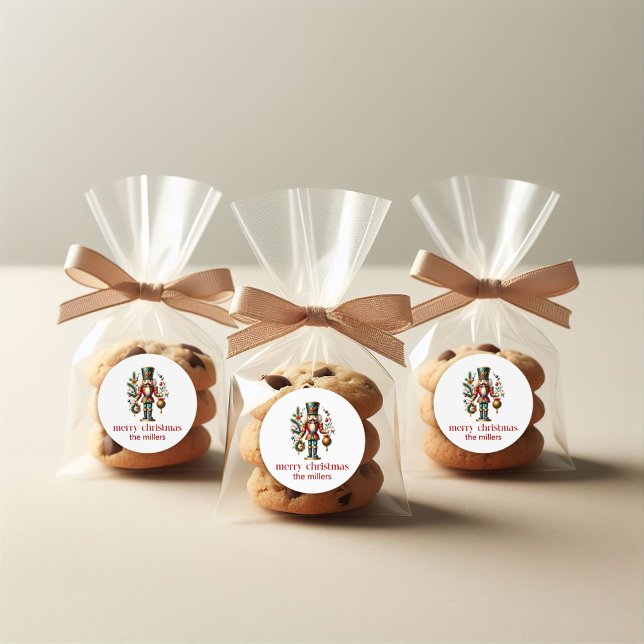 Sticker Rond Thème de Noël Nutcracker (Créateur téléchargé)