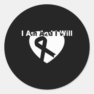 Sticker Rond Thème de sensibilisation au cancer Graphique 2022