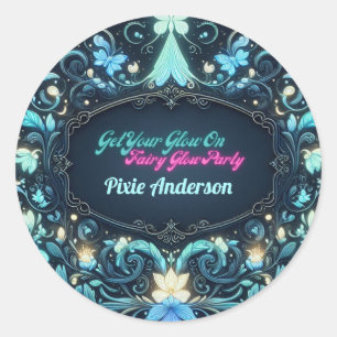 Sticker Rond Thème Fairy Fairy Party - Fairytale After Dark