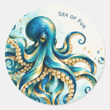 Thème Océan | Pieuvre | Mer de Fun | Cadeau de Fêt