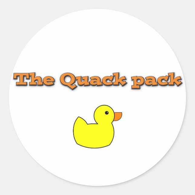 Sticker Rond thequackpack.png (Devant)