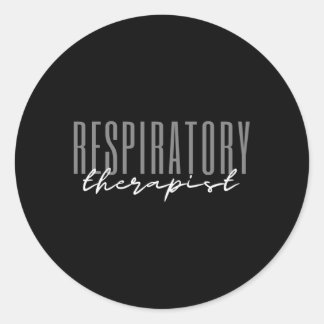 Sticker Rond Thérapeute respiratoire Ministère De La Santé