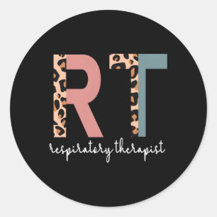 Sticker Rond Thérapeute respiratoire Rt Semaine de la thérapie 