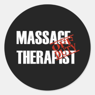 STICKER ROND THÉRAPEUTE THÉRAPEUTE HORS SERVICE