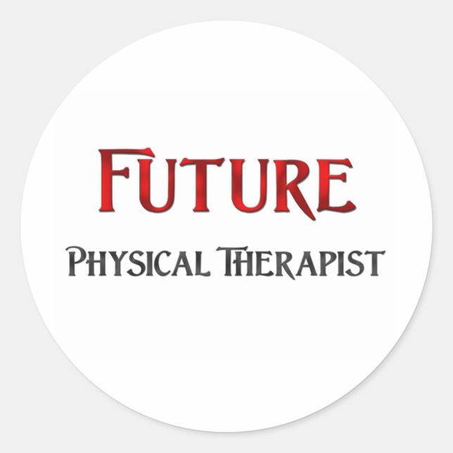 Sticker Rond Thérapeutique physique future (Devant)
