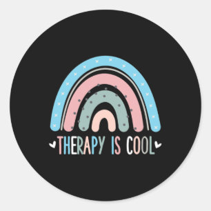 Sticker Rond Thérapie est un thérapeute Cool de sensibilisation