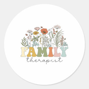 Sticker Rond Thérapie familiale Thérapie familiale Santé mental