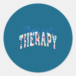 Sticker Rond Thérapie physique pédiatrique Thérapeute drôle