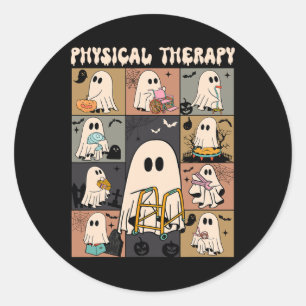 Sticker Rond Thérapie physique sur le fantôme mou Physique Pt T
