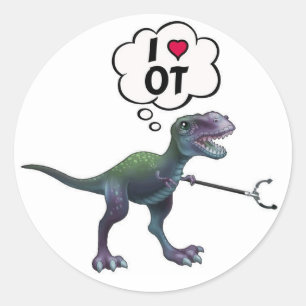 Sticker Rond Thérapie professionnelle : Nous y parvenons ! Auto