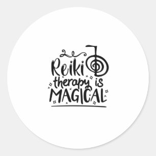 Sticker Rond Thérapie Reiki   Reiki Master Spirituel Reiki Cade