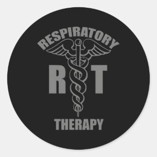 Sticker Rond Thérapie respiratoire Thérapeute Rt Caduceus Médic