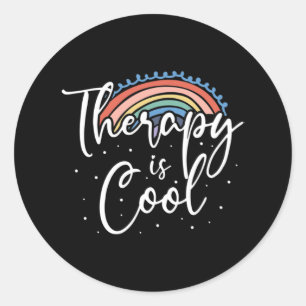 Sticker Rond Thérapies Sensibilisation à la stabilité mentale