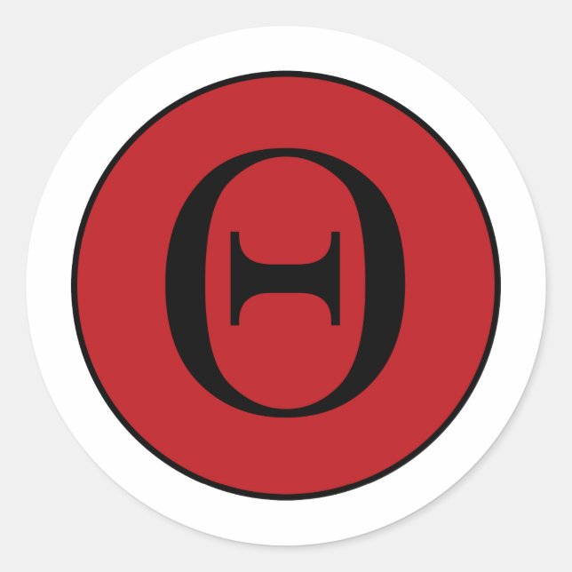 Sticker Rond Theta (Devant)
