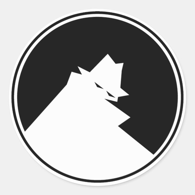 Sticker Rond THIEF Négatif (Devant)