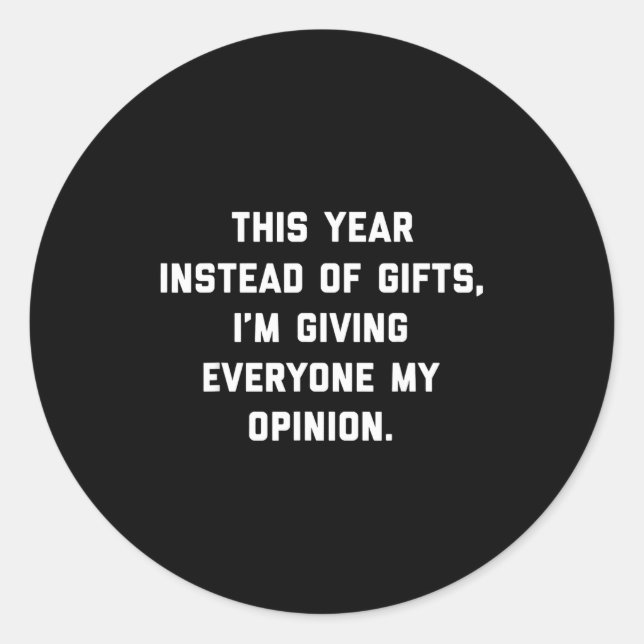 Sticker Rond This Instead Of Giving Everyone My Onion  (Devant)