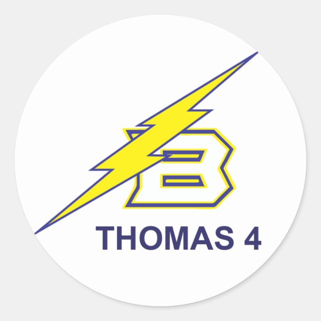 Sticker Rond Thomas 4 (Devant)