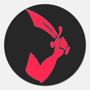 Sticker Rond Thomas Tew -Rouge