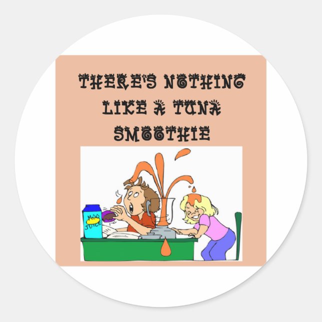 Sticker Rond thon blague SMOOTHIE (Devant)