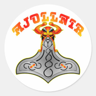 Sticker Rond Thor's Hammer Mjollnir