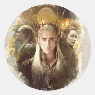 Sticker Rond Thranduil, LEGOLAS GREENLEAF™, & TAURIEL™ Graphic