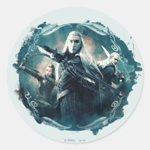 Sticker Rond Thranduil, TAURIEL™, & LEGOLAS GREENLEAF™ Graphiqu