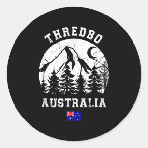 Sticker Rond Thredbo Snowy Mountains Australie Station de ski A
