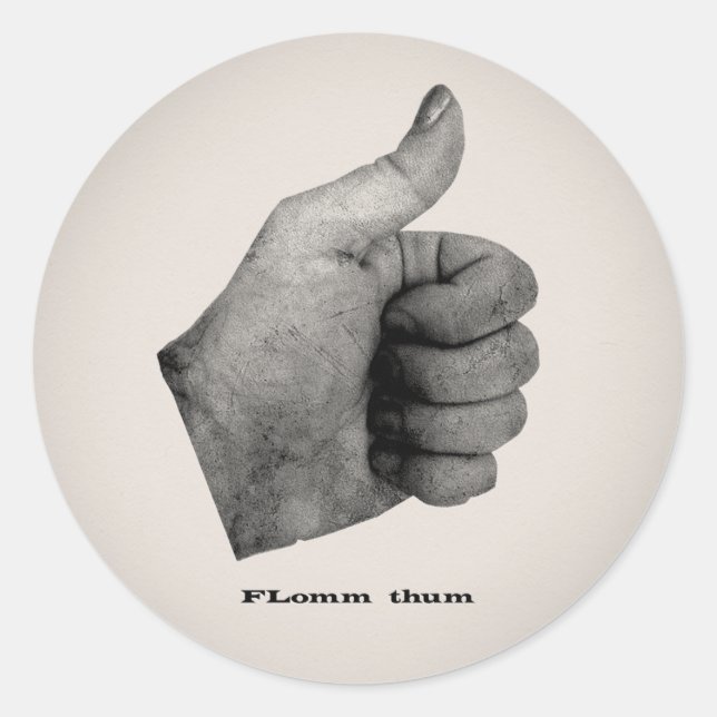 Sticker Rond Thum FLomm (Devant)