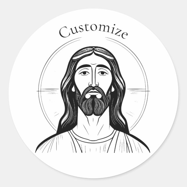 Sticker Rond Thunder_Cove de Jésus-Christ (Devant)