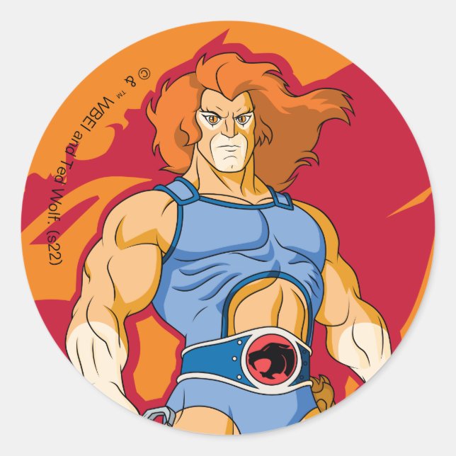 Sticker Rond ThunderCats | Lion-O Character Graphic (Devant)