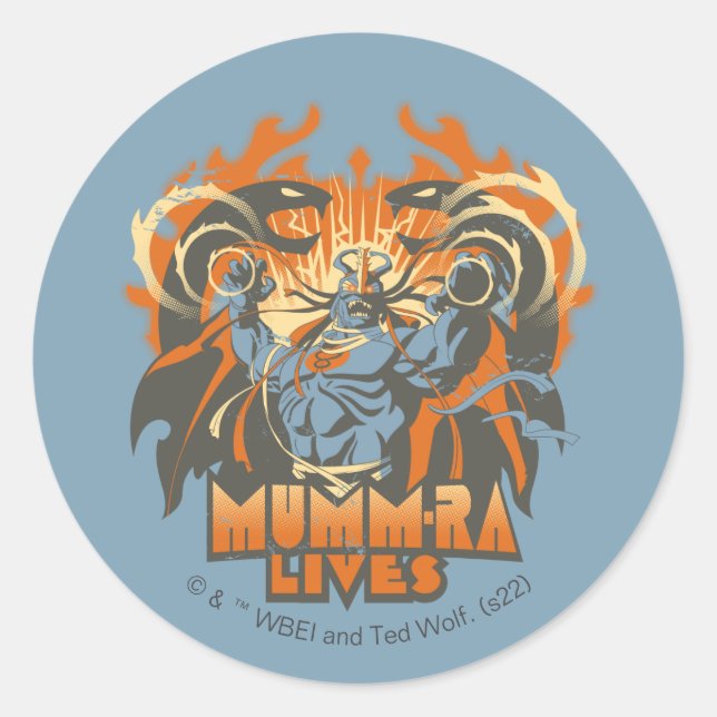 Sticker Rond ThunderCats | Mumm-Ra Vit (Devant)