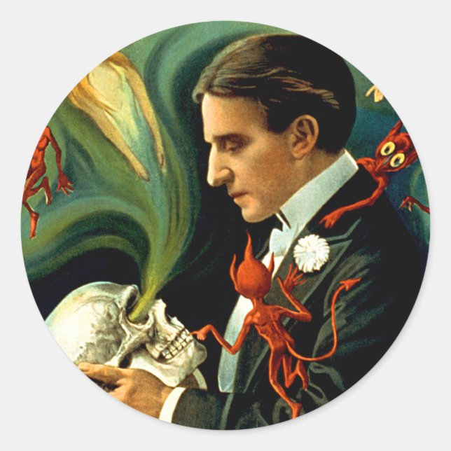Sticker Rond Thurston - Les esprits reviennent-ils ? (Devant)