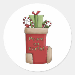 Sticker Rond Thym de Noël ・ Stocker