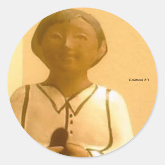 Sticker Rond Tibbs Omalay Galates 6:1