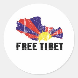 STICKER ROND TIBET GRATUIT