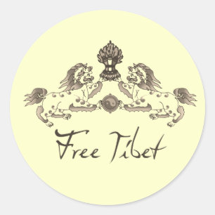 STICKER ROND TIBET T-SHIRTS GRATUIT & GEAR