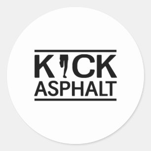 Sticker Rond Tick Asphalt