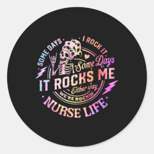 Sticker Rond Tie Dye Quelques Jours Je Le Roche Quelques Jours
