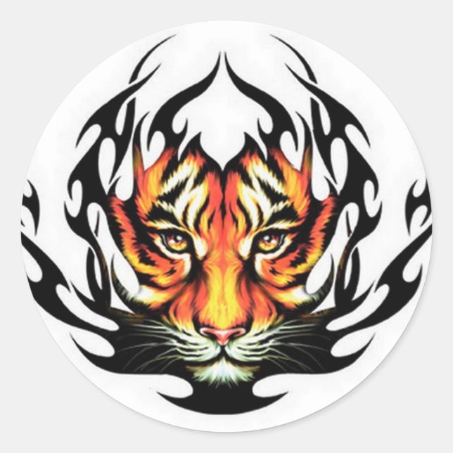Sticker Rond Tiger (Devant)