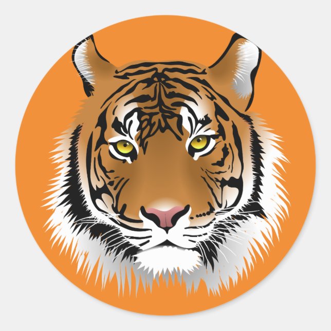 STICKER ROND TIGER (Devant)
