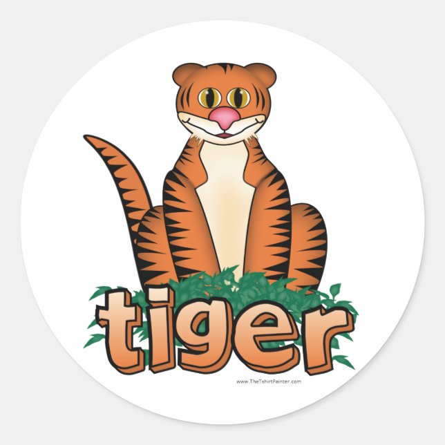 STICKER ROND TIGER ! (Devant)