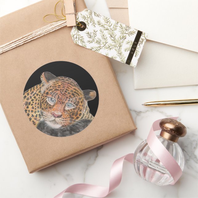 Sticker Rond tigre java (Cadeaux)