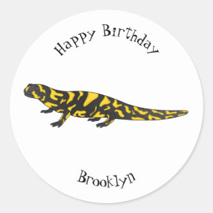 Sticker Rond Tigre salamandre