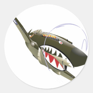 STICKER ROND TIGRE VOL