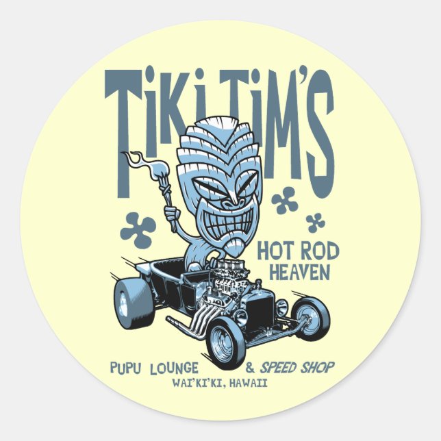 Sticker Rond Tiki Tim (Devant)