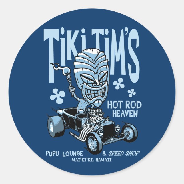 Sticker Rond Tiki Tim (Devant)