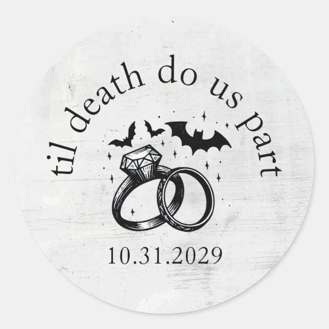 Sticker Rond Til Death (Devant)