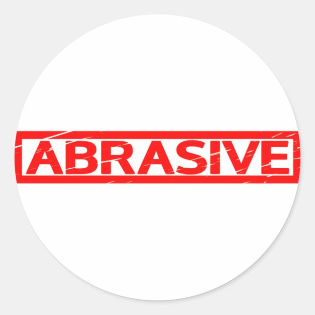 Sticker Rond Timbre abrasif (Devant)