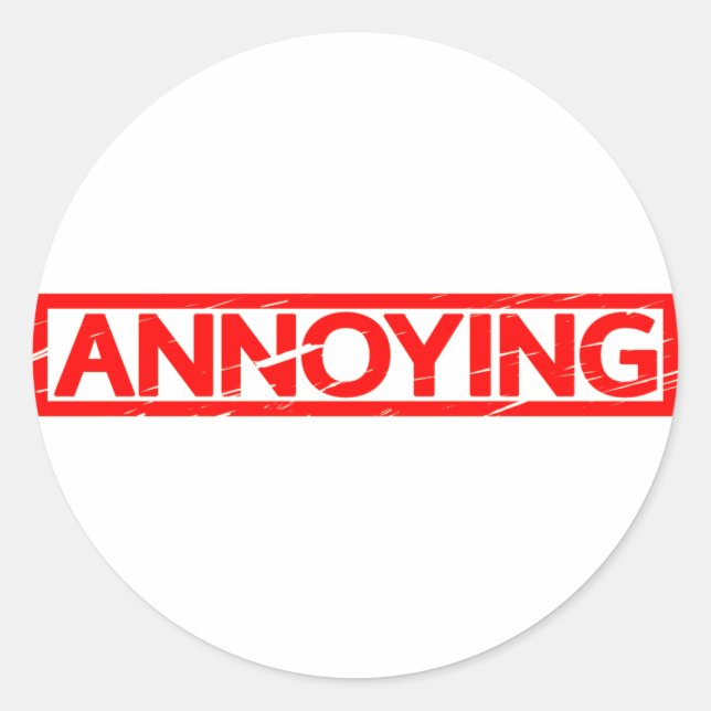 Sticker Rond Timbre agaçant (Devant)