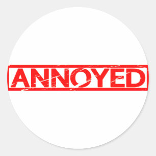 Sticker Rond Timbre agacé